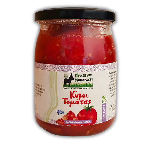 Κύβοι Τομάτας - Χωρίς Προσθήκη Αλατιού (580ml) Πράσινο Μονοπάτι Κύβοι Τομάτας - Χωρίς Προσθήκη Αλατιού (580ml) Πράσινο Μονοπάτι