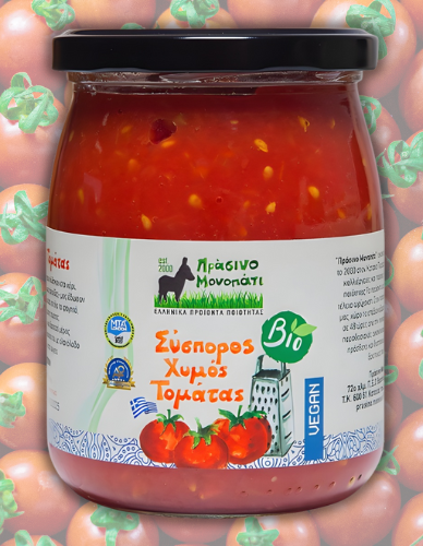Σύσπορος Χυμός Τομάτας - Χωρίς Αλάτι (580ml) Πράσινο Μονοπάτι